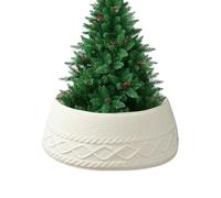Collier Tressé pour Sapin De Noël Décoration Festive | Cache Support Base Arbre De Noël - Décor Campagnard Rustique Fêtes Maison pour Entrée Bureau Salon Appartement Décors Photo