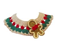 Collier tricoté pour chat, tricoté, bavoir de Noël en laine fait à la main pour animaux de compagnie, collier de Noël en laine tricotée pour chats, chiens,