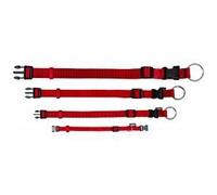 Collier - TRIXIE - Nylon Rouge - Taille XS-S - Largeur 10 mm - Longueur 22/35 cm