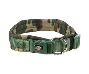 Collier TRIXIE Premium, avec rembourrage en néoprène, M-L : 42-48 cm/20 mm, camouflage/forêt