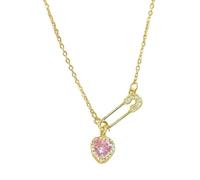 Collier trombone pour femmes, collier à breloques trombone, bijoux en forme de cœur, collier de pierres précieuses tendance, colliers ras du cou trombone de luxe pour les femmes mères, verwijzen naar