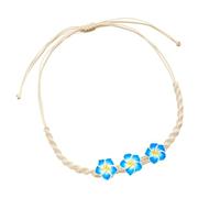 Collier tropical artisanal avec fleurs d'argile souple bijoux design portable accessoire pour les voyages quotidiens et festivals bijoux de plage