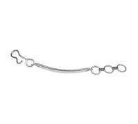 Collier tubulaire crochet galva Kerbl Argenté 88 cm