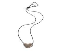 Collier unique en corde de cuir avec breloques tourbillons pour une tenue décontractée ou un usage quotidien Accessoire de mode Cadeau Accessoire de soirée, taille unique, Comme décrit, Pas de gemme
