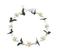 Collier unique en forme de noix en acrylique tissé à la main avec embellissements de coquillages, chaîne de clavicule réglable pour les occasions festives, saison, festival, accessoire de coquillage
