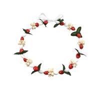 Collier unique en forme de noix en acrylique tissé à la main avec embellissements de coquillages, chaîne de clavicule réglable pour les occasions festives, saison, festival, accessoire de coquillage