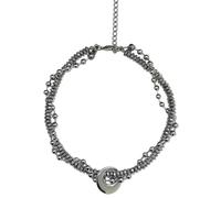 Collier unisexe étoile du matin double couche, chaîne en acier titane anti-ternissement, pour homme et femme, bijou polyvalent pour l'automne et l'hiver