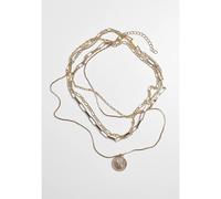 Urban Classics Collier de pièces de monnaie superposées or - UNI