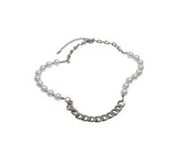 Collier Urban Classics Pearl Various Chain Necklace argenté - UNI