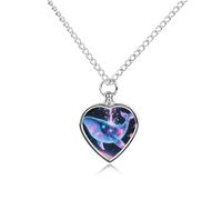 Collier urne de science-fiction baleine pour chien, chat, cendres, cœur, animal de compagnie, souvenir de crémation, pendentif étanche, bijoux commémoratifs, cadeaux pour femmes et hommes