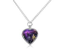 Collier urne d'Halloween étanche avec kit de remplissage - Chaîne réglable de 70,1 cm - Bijou souvenir pour chien et chat - Cadeau de condoléances pour les amoureux des animaux domestiques
