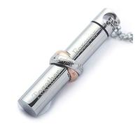 Collier urne funéraire avec pendentif cylindrique gravé ensemble pour toujours dans la mémoire d'amour en acier inoxydable pour cendres souvenirs souvenirs cadeaux urnes pour cendres humains animaux