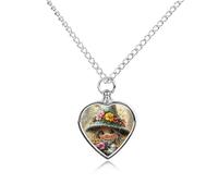 Collier urne funéraire en forme de petite fleur pour chien, chat, cendres, cœur, animal de compagnie, souvenir étanche, bijoux commémoratifs, cadeaux pour femmes et hommes