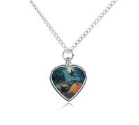 Collier urne funéraire étanche pour chien, chat, cendres, cœur, animal de compagnie, souvenir de crémation, pendentif commémoratif, cadeau pour homme et femme