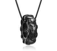 Collier urne funéraire pour cendres d'un être cher - Accessoire de pneu de voiture - Pendentif souvenir pour homme, Acier inoxydable, Pas de gemme