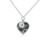 Collier urne imperméable en forme de cœur avec kit de remplissage, chaîne réglable de 70,1 cm, bijou souvenir pour chien, chat, cadeau de condoléances pour les amoureux des animaux de compagnie