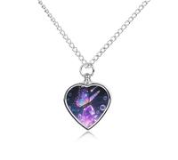Collier urne magique en forme de papillon pour cendres d'animaux domestiques - Pendentif commémoratif étanche en forme de cœur avec kit de remplissage - Chaîne réglable de 70,1 cm - Bijoux souvenir