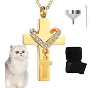 Collier urne - Médaillon commémoratif pour cendres | Collier urne à mémoire de forme avec pendentif pour souvenir, voyage, décoration, mémoire et extérieur, se beskrivning, Métal, Fermeture Éclair