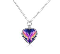 Collier urne papillon coloré pour chien, chat, cendres, cœur, animaux domestiques, souvenir de crémation, pendentif étanche, bijoux commémoratifs, cadeaux pour femmes et hommes