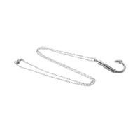 Collier Urne Pendentif Commémoratif en Acier Inoxydable, Cœur Argenté | Couvercle à Vis Sécurisé, Finition Brillante et Lisse, pour Cendres de Chien ou Fleurs Séchées Miniatures