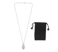 Collier urne pour animal de compagnie pour chien et chat avec sac de rangement en acier inoxydable petit animal de compagnie pendentif souvenir souvenir pour le travail l'école (S)