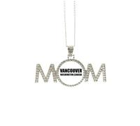 Collier Vancouver Canada City Country pour la fête des mères - Cadeau pour maman, grand-mère, M