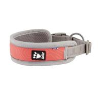 Collier VENTURE rembourré pour chiens corail SMALL 25-35 cm