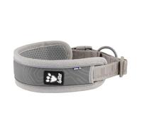 Collier VENTURE rembourré pour chiens gris XLARGE 55-65 cm