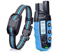 Collier Vibrant-Conformes à La Nouvelle Loi 2024-Collier de Dressage,Portée de 2600 Mètres,Rechargeable avec 3 Modes Son/Vibration/Forte Vibration,Résistant à l'eau IP67,pour Chiens de Toutes Tailles