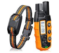 Collier Vibrant-Conformes à La Nouvelle Loi 2024-Collier de Dressage,Portée de 2600 Mètres,Rechargeable avec 3 Modes Son/Vibration/Forte Vibration,Résistant à l'eau IP67,pour Chiens de Toutes Tailles