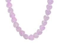 Collier vibrant inspiré par le saule d'amour, en résine, couleur contrastée, cadeau pour votre accessoire de mode élégant, accessoire de chaîne tendance en couleur, taille unique, Comme décrit, Comme