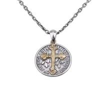 Collier vintage avec pendentif en forme de croix romaine St Christophe/Saint Michel/Vierge Marie/San Judas Tadeo/bon berger/archange Médaille de protection amulette religieuse Bijoux pour homme et