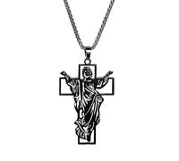 Collier vintage en acier inoxydable pour homme, collier pendentif pour homme | Colliers en acier inoxydable pour homme, bijouterie, collier à breloques vintage, collier chaîne pour activités