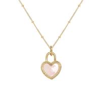 Collier vintage noir et blanc avec pendentif cadenas d'amour pour femme, bijou tendance adapté à un usage quotidien, adjustable, Cristal