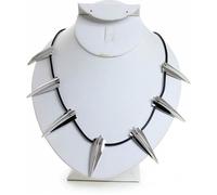 Collier Women's Black Panther King T'Challa Replica Necklace [Silver - 23""] U4ZP6