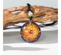 Collier yoga orgonite lotus anti onde