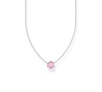 Collier Zirconia rose - THOMAS SABO - Longueur réglable - Argent recyclé