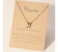 Collier Zodiac - Or/Poisson KP29824