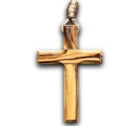 Colliercroixboisolivier9 Croix Bois Olivier Authentique fait main à Jérusalem,Boite Kraft Cordon Jute,Baptême, Communion Protection voiture,Cadeau Noël,Bien-Etre,Maison,Fête Chrétienne,Anniversaire,