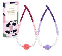 Colliers à mâcher pour enfants et adultes, collier à mâcher en forme de fleur, jouets sensoriels pour l'autisme, les morsures des ongles, l'anxiété, les jouets à mâcher oraux, outils pour le TDAH pour