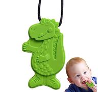 Colliers à mâcher pour sensoriels,dentition en silicone en forme dinosaure mignon | Collier à mâcher pour, jouet portable Fidget, collier mordant pour sensoriels Youding