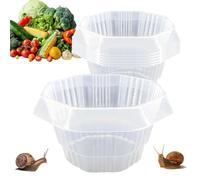 Colliers anti-limaces pour - 20 anneaux de protection réutilisables, dômes de jardin de défense contre les escargots, outil de barrière antiparasitaire | Sauvegarde de légumes de fleurs de sem