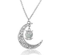 Colliers avec Pendentif de Colliers Lumineux en Croissant et Pendentifs en Forme de Hibou Meilleurs San V