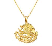 Colliers Avec Pendentif Mexicain, Pour Femmes Et Hommes, États-Unis Du Mexique, Bijoux Du Mexique, Contour Du Pays, Chaîne De Clavicule, Ras Du Cou, Bijoux Avec Symbole, Jaune, 45 Cm Ou 17,7 Pouces