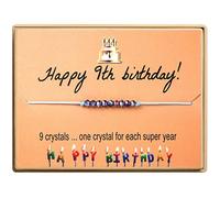 Colliers Bijoux Colliers Perles Bijoux Joyeux anniversaire cadeaux Bracelet perles de Bracelet cadeau pour femmes filles 11e 12e 13e 14e 15e 16e 17e 18e 19e 20e Colliers Nettoyeur Arbre Bâtons (C, A)