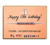 Colliers Bijoux Colliers Perles Bijoux Joyeux anniversaire cadeaux Bracelet perles de Bracelet cadeau pour femmes filles 11e 12e 13e 14e 15e 16e 17e 18e 19e 20e Colliers Nettoyeur Arbre Bâtons (G, A)