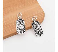 Colliers Charmes en argent sterling pour la fabrication de bijoux S925 Ornement de méditation pendentielle de richesse en argent S925 PENDANT DE COLLE DE BRACELT
