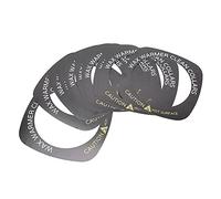Colliers Chauffe-cire Professionnels, 10 Pièces, Anneaux de Protection Carrés pour Chauffe-cire, Accessoire Essentiel de Salon avec Matériau pour Usage Domestique et