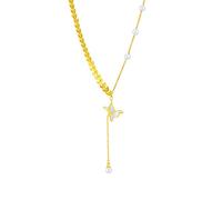Colliers, Collier Long avec pendentif en perles papillon acier inoxydable
