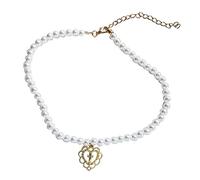 Colliers Colliers Punk Gothique Harajuku Perle Chaîne Creux en Forme De Coeur Pendentif Rétro Croix Collier Ras du Cou Bijoux De Mode for Femmes Bijoux (Size : Gold 45cm)